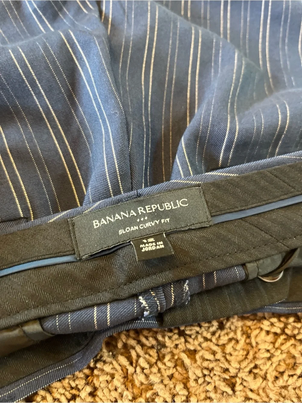 Banana Republic Blue Pinstripe Men's Dress Pants
